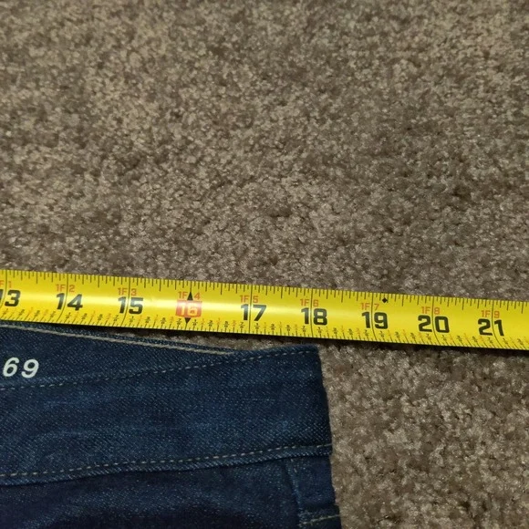 GAP 1969 Perfect Boot Jeans Women's Size 32t  36 x 29 Blue Denim Pants - Picture 7 of 9